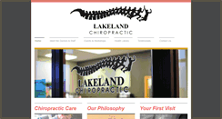 Desktop Screenshot of lakelandchiro.net