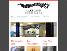 Tablet Screenshot of lakelandchiro.net